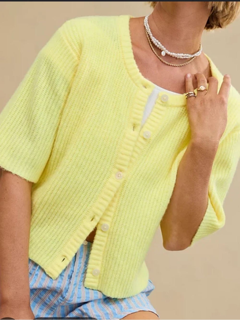 aerie unREAL Short-Sleeve Cardigan